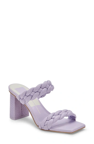 Dolce Vita Paily Braided Heeled Sandal In Lavender Stella