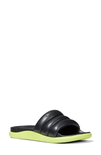 Michael Michael Kors Finnie Slide Sandal In Black Multi