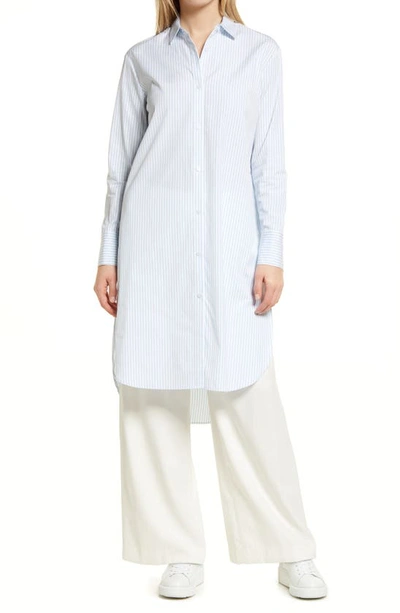 Nordstrom Oversize Tunic In Blue Falls- White Stripe