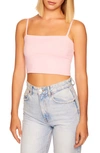 Susana Monaco Crop Tank In Pink Cashmere