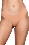 Skims Free Cut Hipster Thong In Ochre