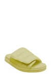 Gia Borghini Giaborghini Quilted Leather Slide Sandal In Butter Yellow