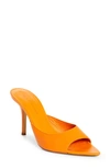 Gia Borghini Perni 04 Pointy Open Toe Mule In 4196 Flash Orange