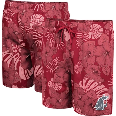 Colosseum Crimson Washington State Cougars The Dude Swim Shorts