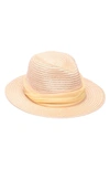 Eugenia Kim Lillian Woven Fedora In Blush