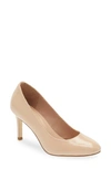Cole Haan Gabbie Pump In Nude Saffiano Patent