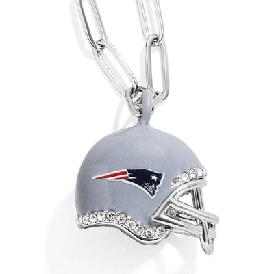 Baublebar New England Patriots Helmet Charm Necklace In Silver