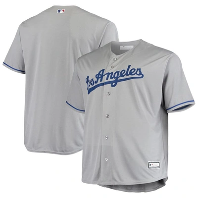 Profile Gray Los Angeles Dodgers Big & Tall Replica Team Jersey
