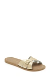 Salt Water Sandals By Hoy Kids' Slide Sandal In 710 Gold