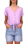 Sanctuary Women's By My Side Twist-front Top In Petal