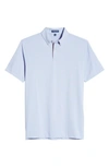Peter Millar Duet Stripe Performance Polo In Thames