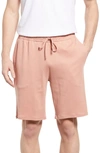 Nordstrom Knit Pima Cotton Drawstring Shorts In Pink Glass