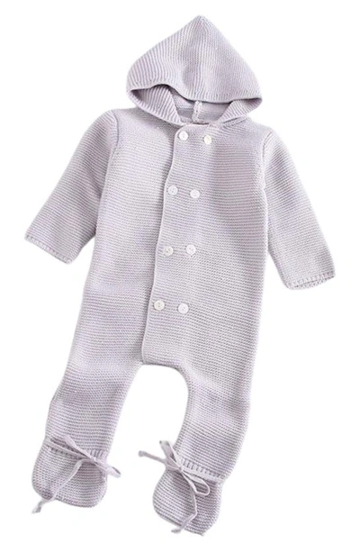 Ashmi And Co Babies' Avery Knit Footie In Gray