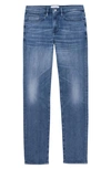 Frame L'homme Degradable Skinny Fit Jeans In Blue Wave