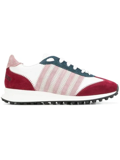 Dsquared2 New Runners Sneaker In White-pink