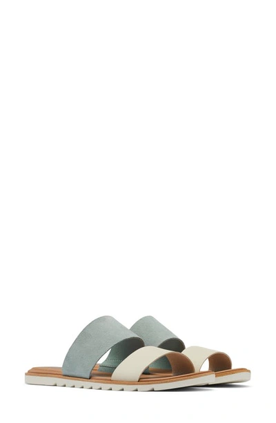 Sorel Women's Ella Ii Slide Sandals Women's Shoes In Crushed Blue/chalk