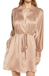 Lunya Washable Silk Robe In Otium Tan