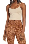 Bp. Knit Organic Cotton Crop Camisole In Pink Hero