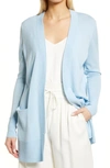 Nordstrom Everyday Open Front Cardigan In Blue Falls