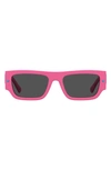 Chiara Ferragni Logo Rectangle Propionate Sunglasses In Pink