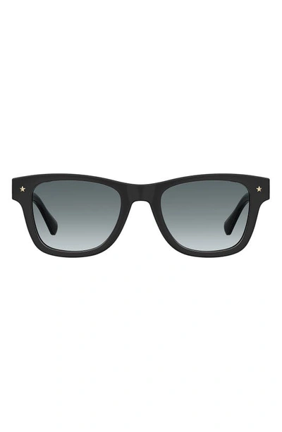 Chiara Ferragni 50mm Square Sunglasses In Black/ Grey Shaded