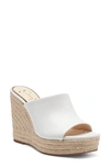 Jessica Simpson Shantelle Wedge Slide Sandal In Bright White