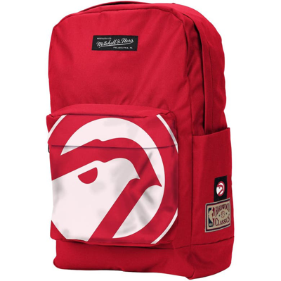 Mitchell & Ness Atlanta Hawks Hardwood Classics Backpack In Red