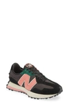 New Balance 327 Sneaker In Black/ Natural Pink