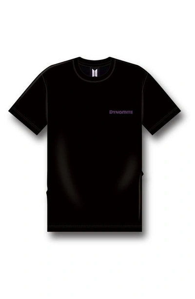 Bts Themed Merch Gender Inclusive 'dynamite' Graphic Tee In Black