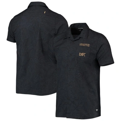 The Wild Collective Black Lafc Abstract Palm Button-up Shirts