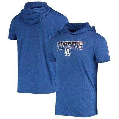 New Era Men's  Heathered Royal Los Angeles Dodgers Hoodie T-shirt