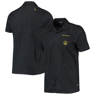 The Wild Collective Black La Galaxy Abstract Palm Button-up Shirts