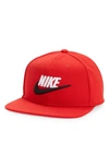 Nike Kids' Pro Cap Futura Hat In University Red/ Black/ White