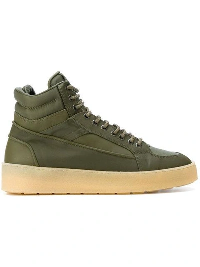 Etq. Hi-top Platform Sneakers In Green