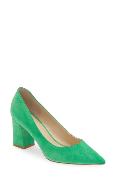 Marc Fisher Ltd Zala Block Heel Pump In Medium Green