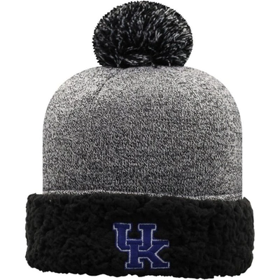 Top Of The World Black Kentucky Wildcats Snug Cuffed Knit Hat With Pom