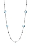 Ippolita Women's Blue Topaz & Sterling Silver Station Necklace In Silver Blue Topaz