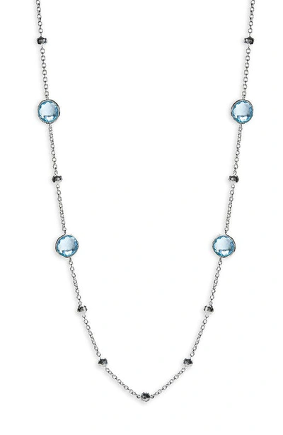 Ippolita Women's Blue Topaz & Sterling Silver Station Necklace In Silver Blue Topaz