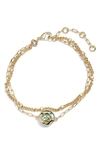 Kendra Scott Dira Chain Bracelet In Abalone Shell