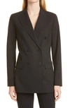 Theory Tracea Double Breasted Blazer In Black