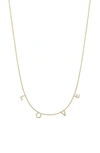 Bony Levy Classic Initial Personalized Diamond Charm Necklace In 18k Yellow Gold - 4 Charms