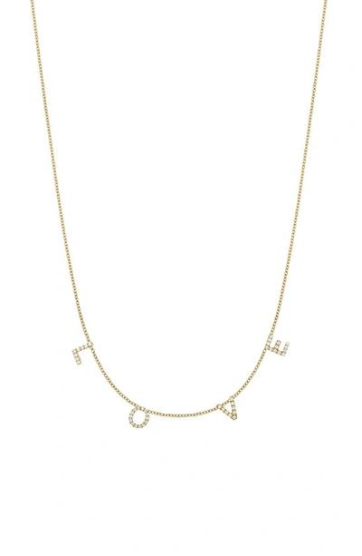 Bony Levy Classic Initial Personalized Diamond Charm Necklace In 18k Yellow Gold - 4 Charms