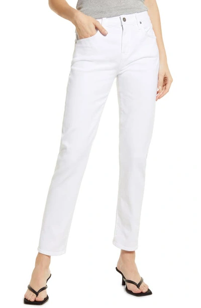 Ag Slouchy Ankle Slim Ex-boyfriend Jeans In 1 Year Classic White
