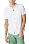Lucky Brand Short Sleeve Button-up Shirt In Bright White