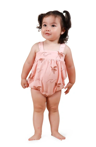 Tiny Tribe Babies' Summer Elements Romper In Pink