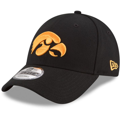New Era Men's  Black Iowa Hawkeyes The League 9forty Adjustable Hat