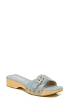 Veronica Beard Davina Slide Sandal In Jeans