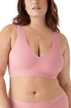 True & Co. True Body Lift Full V-neck Bralette In Rose