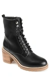 Journee Signature Malle Lace-up Boot In Black