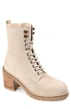 Journee Signature Malle Lace-up Boot In Sand